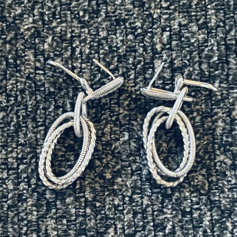 Judith Ripka silver earrings